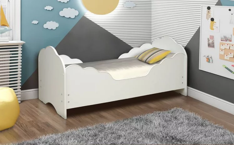 Кровать детская Малышка №5 600*1400 Дуб млечный_0