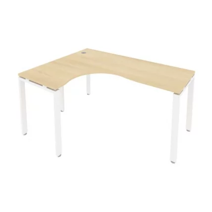 Стол письменный METAL SYSTEM Б.СА-4 Л Акация/Белый_0