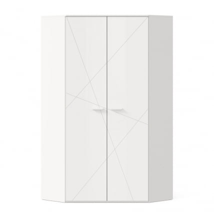 Шкаф угловой 45 Милтон ЛД 537.040.000 Белый_1