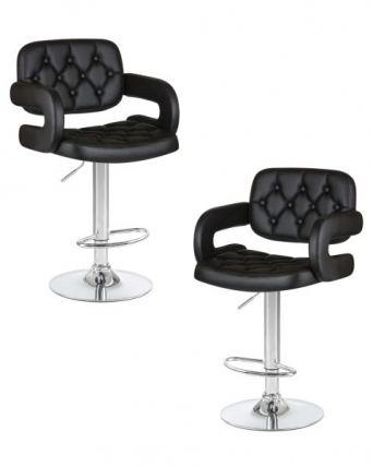 Стул барный DOBRIN TIESTO (черный) 2 шт_0