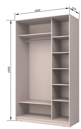 Шкаф-купе Хит-24-17-55 Бук бавария светлый_3