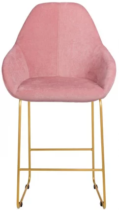 Стул барный Kent (Б) Розов/Линк Золото_1