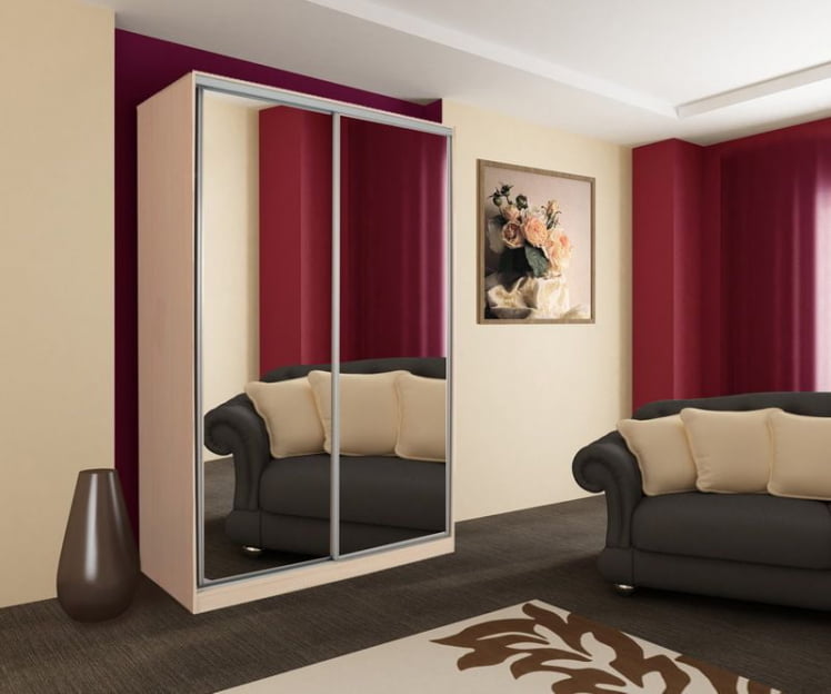 Шкаф-купе Рио-4 Дуб Млечный_1