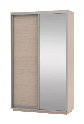 Шкаф-купе двухдверный Экспресс Дуо Медиум 1200х2400h Дуб молочный_0