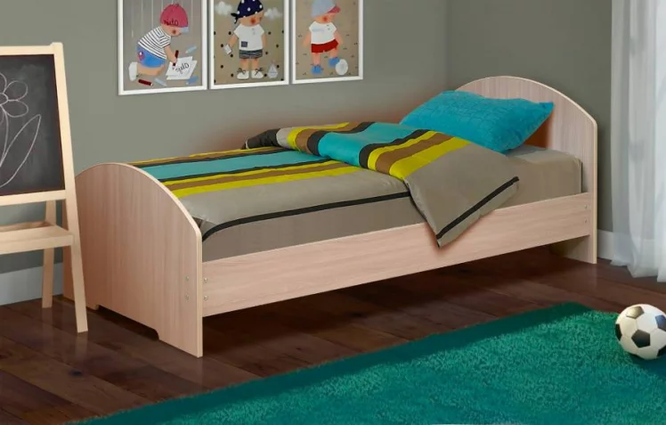 Кровать на уголках №2 700*2000 Вишня Оксфорд_0