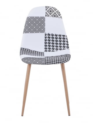 Стул Валенсия пэчворк Черно-белый_3