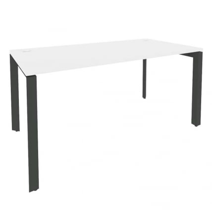 Стол рабочий на П-образном м/к ONIX O.MP-SP-4.8 Белый Бриллиант/Антрацит_0