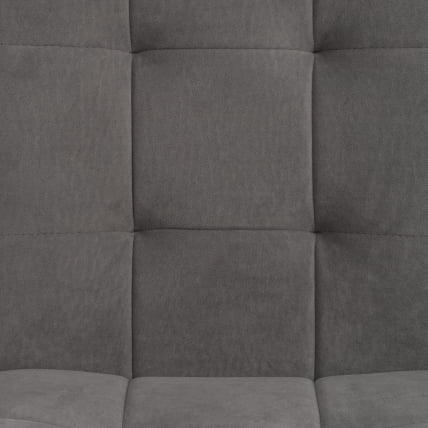 Стул обеденный Medeo флок , 47х56х89, серый/черный, 29_6