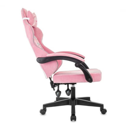 Кресло компьютерное BRABIX Shooter GM-123, 2 подушки, ткань, розовое/серое_4