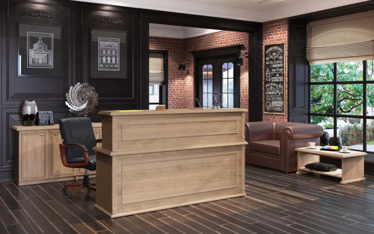 Стойка ресепшен RMS 090 Дуб девон_3