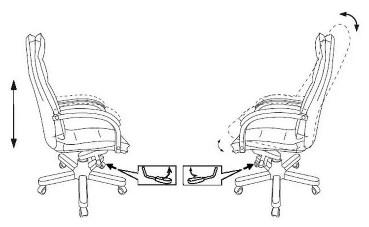 Кресло руководителя Бюрократ T-9927WALNUT Слоновая кость_5