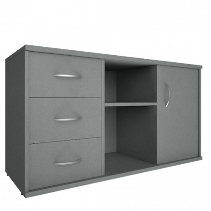 Тумба под оргтехнику сервисная Riva А.МТ-2 Серый_0