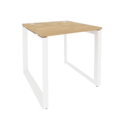 Стол рабочий на О-образном м/к ONIX O.MO-SP-0.8 Тиквуд Светлый/Белый_0