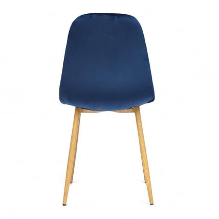 Стул BREEZE (mod. 4724) металл/ткань, 44х48х87см,темно-синий/натуральное дерево_3