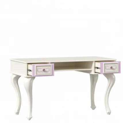 Стол письменный с зеркалом и банкеткой Маркиза 06 Алебастр Шампань_5