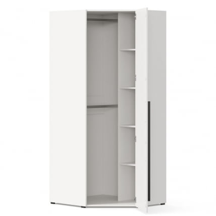 Шкаф угловой 45 Мотокросс ЛД 535.030.000 Серый шелк с фотопечатью_2