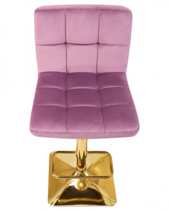 Стул барный DOBRIN GOLDIE (пудрово-сиреневый велюр (MJ9-52)) 2 шт_7