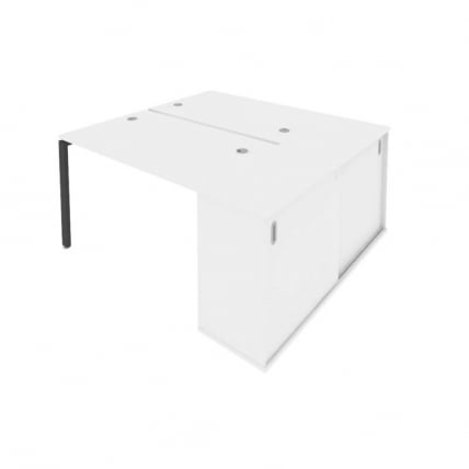 Рабочая станция с опорным шкафом-купе Metal System Б.РС-СШК-1.2 Белый/Антрацит_0