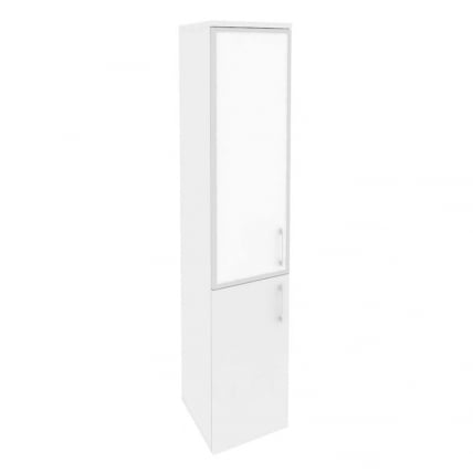 Шкаф высокий узкий левый ONIX O.SU-1.2R(L) white Белый Бриллиант_0