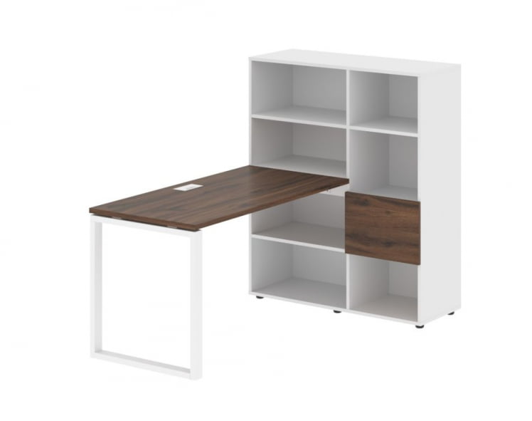 Рабочая станция EDIS EQRST 1113 Дуб Денвер темный Белый Белый_0