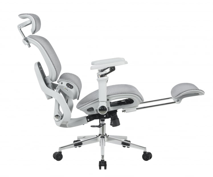 Кресло офисное ТопЧаирс Продиги с оттоманкой серый / TopChairs Prodigy_5
