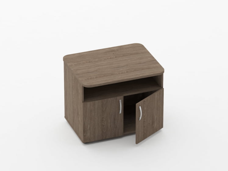 Тумба под оргтехнику Glassy 3.16.10 Дуб Верцаска_1