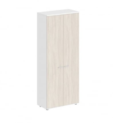 Шкаф высокий двухдверный Sigma SG.811.WH.OL Белый Дуб светлый_0