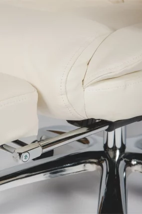 Кресло офисное Парламент H-2021-70-5 ivory leather Слоновая кость_12