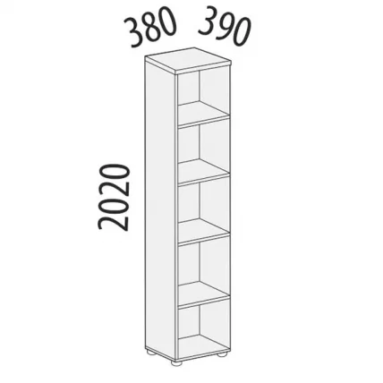 Стеллаж Альфа 64.65 Дуб Кронберг_1