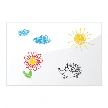 Доска магнитно-маркерная стеклянная BRAUBERG 40х60 см Белая_2