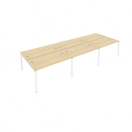 Рабочая станция на 6 раб.места Metal System Б.СМ-6.3 Акация/Белый_0