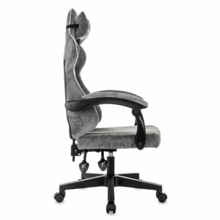 Кресло компьютерное BRABIX Shooter GM-12, 2 подушки, ткань, серое_3