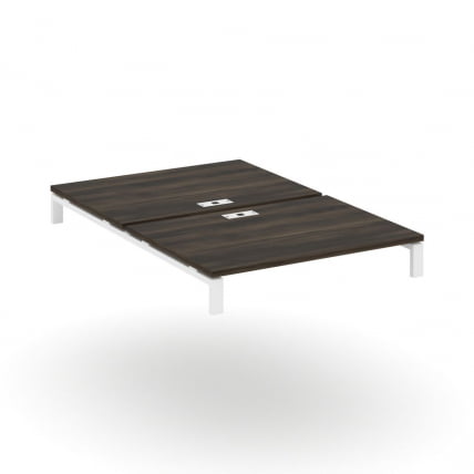 Двойной стол надставка на две опорные тумбы CONCEPT CN.DSN-005 Дуб Мали Белый_0