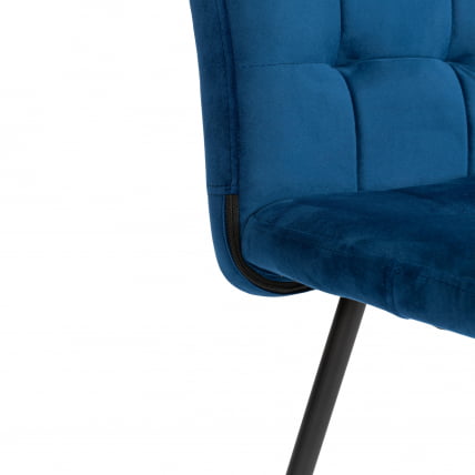 Стул обеденый Medeo велюр, 47х56х89, Blue (синий)_7