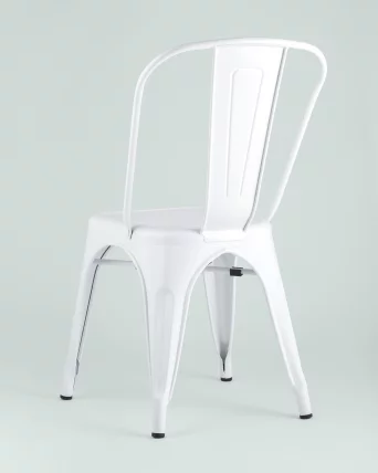 Стул TOLIX с высокой спинкой Белый глянцевый_4