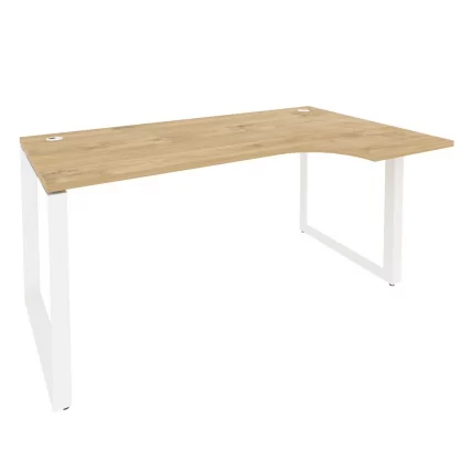 Стол эргономичный правый на О-образном м/к ONIX O.MO-SA-1R Тиквуд Светлый/Белый_0
