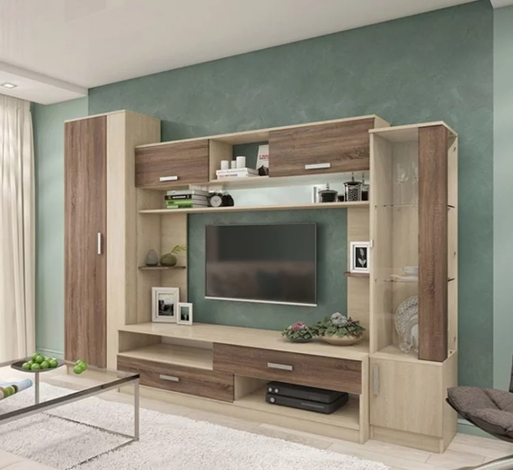 Гостиная Трио Дуб Сонома/Дуб Сакраменто темный_0