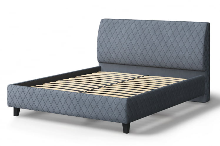 Кровать Хилтон, 2000 кс 1800 мм, серый / x_1