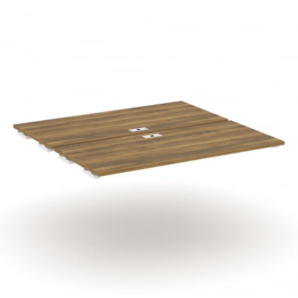 Двойной стол-приставка к двум опорным тумбам/шкафам CONCEPT CN.DSPR-008 Сандал Янтарный Белый_0