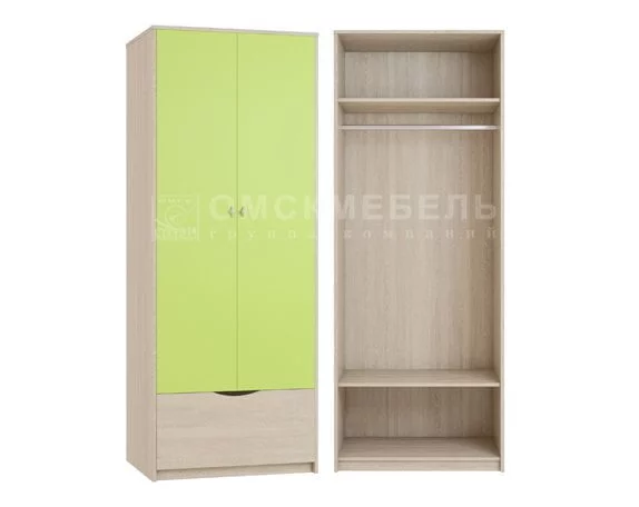 Шкаф 2-х дверный Пионер Шк40 Дуб сонома-лайм_0