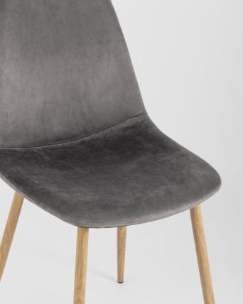 Стул Валенсия велюр Серый_7