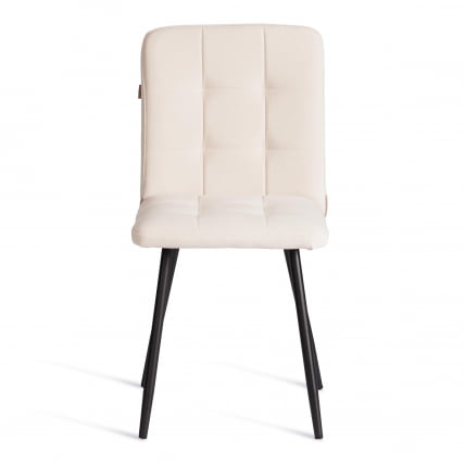 Стул обеденный Medeo LT, велюр, молочный/черный, 4, 45х56х89 см_4