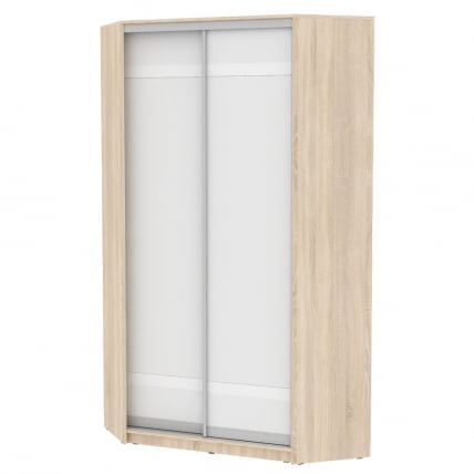 Шкаф-купе Белла(H10)2200х1153х1153(ДСС-Белый-D9D9)_0