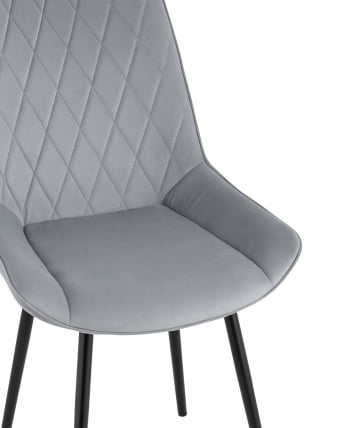 Стул Дарвин велюр Серый_1