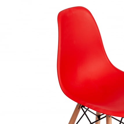 Стул CINDY (EAMES) (mod. 1801) дерево бук/металл/сиденье пластик, 45x51x82 см, Red (красный)_6