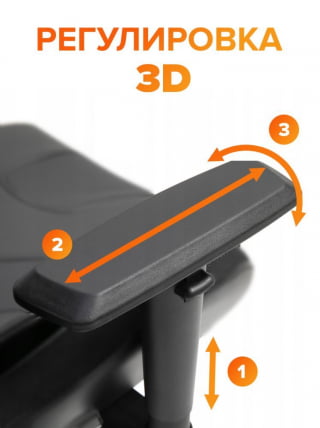 Кресло геймерское Everprof Ghost Ткань Синий_15