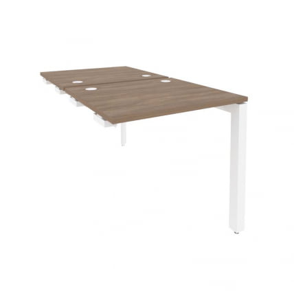 Стол-приставка двойной на П-образном м/к к опорным элем. ONIX O.MP-D.SPR-0.7 Дуб Аризона/Белый_0