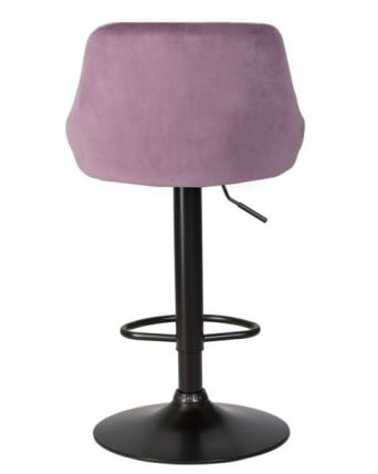 Стул барный DOBRIN LOGAN BLACK (пудрово-сиреневый велюр (MJ9-52)) 2 шт_5