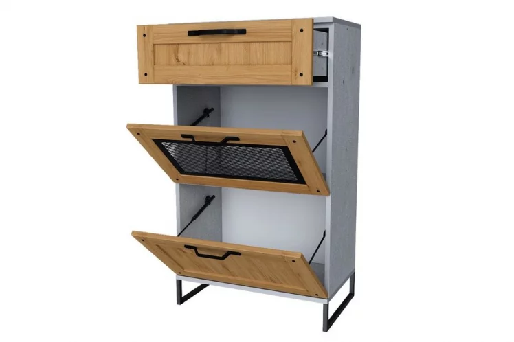 Тумба комбинированная Сидней ЛД 672.040.000 Метрополитан Грей_1