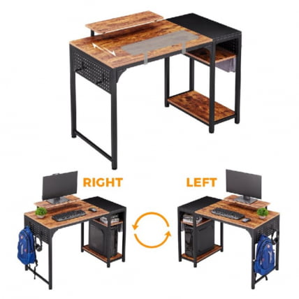 Компьютерный стол EUREKA ZX-SS120B-RBB Brown_5